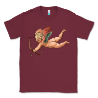 Burgundy cupid olivia Classic Tee - OliviaCreatesArt