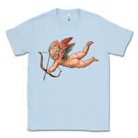Dusty Blue cupid olivia Classic Tee - OliviaCreatesArt