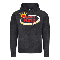 Vintage Black pizza king cowboy Vintage Hoodie - linhVisuals