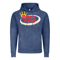 Vintage Denim pizza king cowboy Vintage Hoodie - linhVisuals
