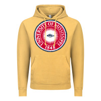 Vintage Mustard university of mississippi seal Vintage Hoodie - linhVisuals