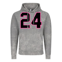 Cloud Rock number 24 sports jersey athlete fan pink black lucky number t shirt Vintage Hoodie - linhVisuals