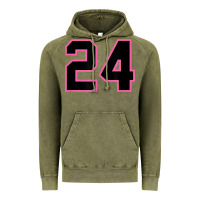 Vintage Olive number 24 sports jersey athlete fan pink black lucky number t shirt Vintage Hoodie - linhVisuals
