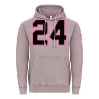 Vintage Zinc number 24 sports jersey athlete fan pink black lucky number t shirt Vintage Hoodie - linhVisuals