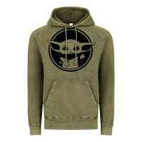 Vintage Olive newbaby yoda 01 Vintage Hoodie - linhVisuals