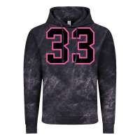 Cloud Black number 33 sports jersey athlete fan pink black lucky number t shirt Vintage Hoodie - linhVisuals