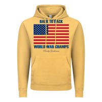 Vintage Mustard newback to back world war champs back Vintage Hoodie - linhVisuals