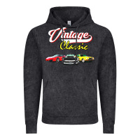 Vintage Black vintage classic oldies cars Vintage Hoodie - linhVisuals