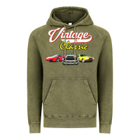 Vintage Olive vintage classic oldies cars Vintage Hoodie - linhVisuals