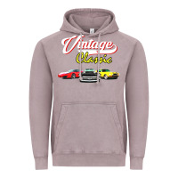 Vintage Zinc vintage classic oldies cars Vintage Hoodie - linhVisuals