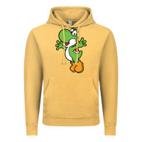 Vintage Mustard yoshi Vintage Hoodie - linhVisuals
