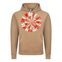 Vintage Coffee White Stripes Vintage Hoodie - linhVisuals