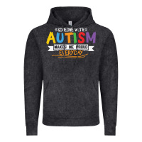 Vintage Black someone with autism makes me proud Vintage Hoodie - linhVisuals