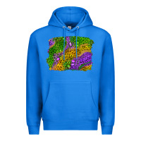 True Royal mardi gras leopard gemstone background Premium Hoodie - RanaPortraitStore