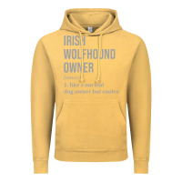 Vintage Mustard irish wolfhound dog funny classic Vintage Hoodie - linhVisuals