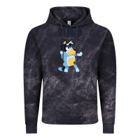 Cloud Black Bluey Dad Vintage Hoodie - linhVisuals