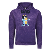 Cloud Purple Bluey Dad Vintage Hoodie - linhVisuals