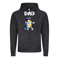 Vintage Black Bluey Dad Vintage Hoodie - linhVisuals