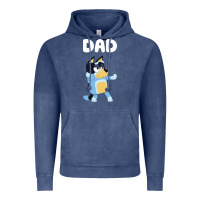 Vintage Denim Bluey Dad Vintage Hoodie - linhVisuals