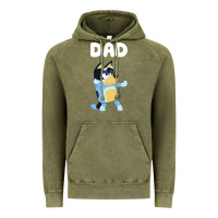 Vintage Olive Bluey Dad Vintage Hoodie - linhVisuals
