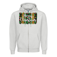 Dove Grey merry christmas Zipper Hoodie - JahusDesignShop