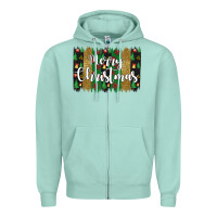 Seafoam merry christmas Zipper Hoodie - JahusDesignShop