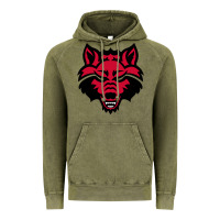 Vintage Olive DEVIL - RED WOLVES FOOTBALL SOCCER STATE MEN Vintage Hoodie - linhVisuals