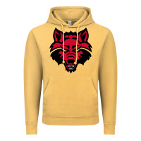 Vintage Mustard DEVIL - RED WOLVES FOOTBALL SOCCER STATE MEN Vintage Hoodie - linhVisuals
