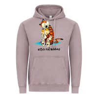 Vintage Zinc newcalvin and hobbes [tyellow] Vintage Hoodie - linhVisuals