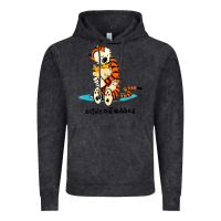 Vintage Black newcalvin and hobbes [tyellow] Vintage Hoodie - linhVisuals