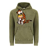Vintage Olive newcalvin and hobbes 04 Vintage Hoodie - linhVisuals