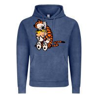 Vintage Denim newcalvin and hobbes 04 Vintage Hoodie - linhVisuals