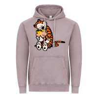 Vintage Zinc newcalvin and hobbes 04 Vintage Hoodie - linhVisuals