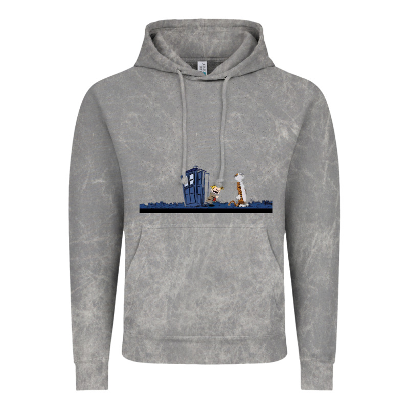 Newcalvin And Hobbes Night Star Tardis Vintage Hoodie by linhVisuals | Teevron