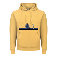 Vintage Mustard newcalvin and hobbes night star tardis Vintage Hoodie - linhVisuals
