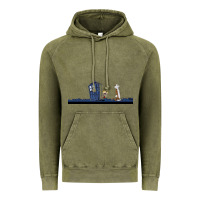 Vintage Olive newcalvin and hobbes night star tardis Vintage Hoodie - linhVisuals