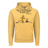 Vintage Mustard newcalvin and hobbes quote 10 Vintage Hoodie - linhVisuals