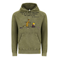 Vintage Olive newcalvin and hobbes quote 10 Vintage Hoodie - linhVisuals