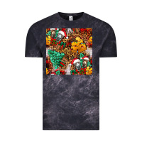 Cloud Black christmas donkeys Vintage Tee - FaDigitalArtStudio