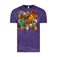 Cloud Purple christmas donkeys Vintage Tee - FaDigitalArtStudio