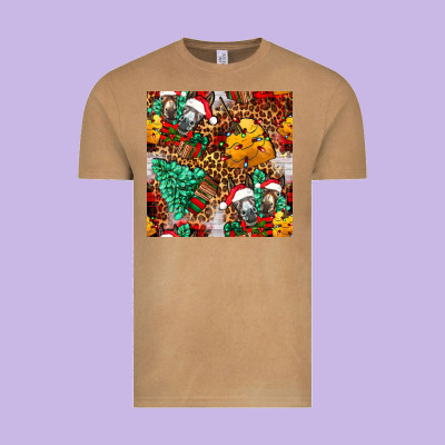 Christmas Donkeys Vintage Tee Designed By Fadigitalartstudio