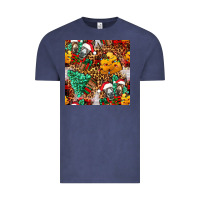 Vintage Denim christmas donkeys Vintage Tee - FaDigitalArtStudio