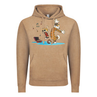 Vintage Coffee newcalvin and hobbes sing 09 Vintage Hoodie - linhVisuals