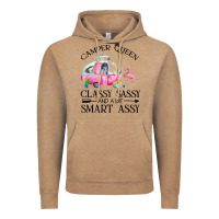 Vintage Coffee newcamper queen classy sassy and a bit smart assy Vintage Hoodie - linhVisuals