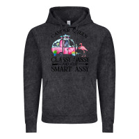 Vintage Black newcamper queen classy sassy and a bit smart assy Vintage Hoodie - linhVisuals