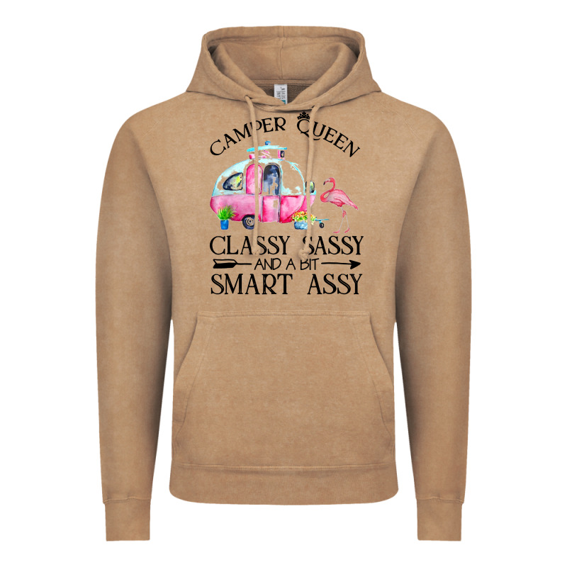 Newcamper Queen Classy Sassy And A Bit Smart Assy Vintage Hoodie by linhVisuals | Teevron