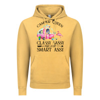 Vintage Mustard newcamper queen classy sassy and a bit smart assy Vintage Hoodie - linhVisuals