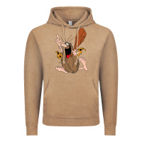 Vintage Coffee newcaptain caveman Vintage Hoodie - linhVisuals