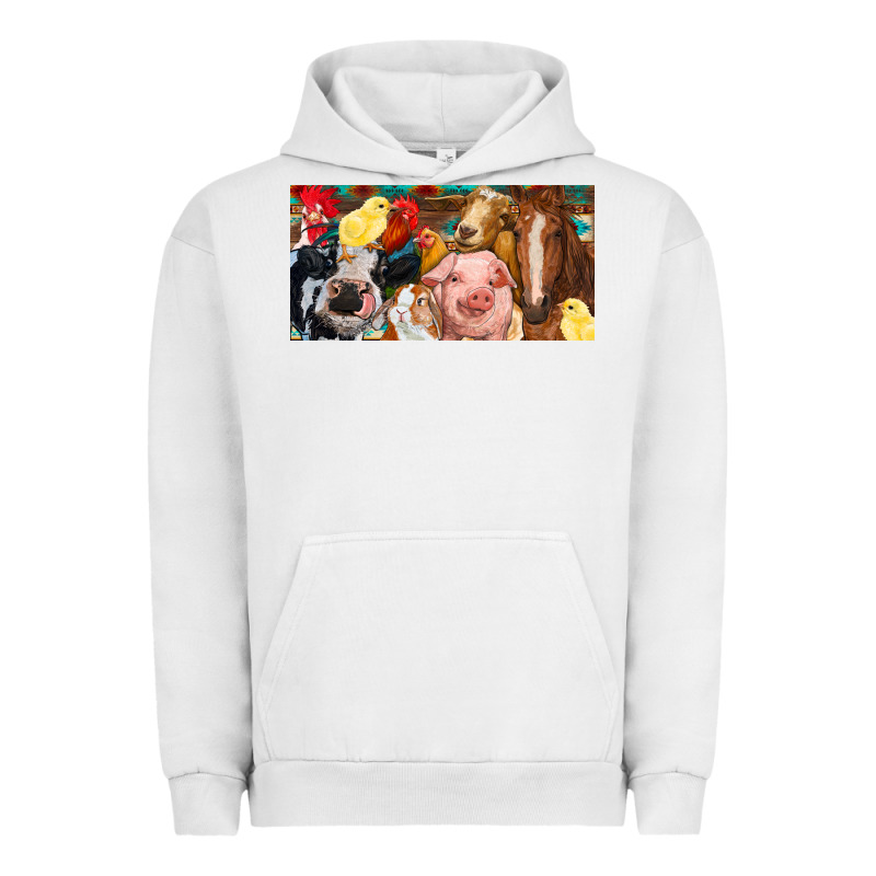 Farm Animals With Aztec Urban Hoodie by RanaPortraitStore | Teevron