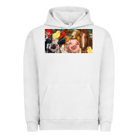 Pigment Lunar Rock Farm animals with aztec Urban Hoodie - RanaPortraitStore